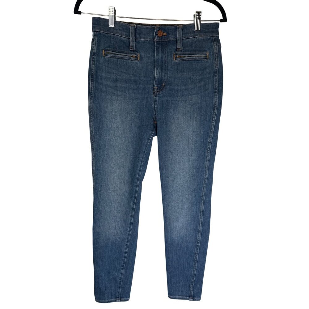 Madewell Roadtripper Jeggings Size 27 Cotton/Polyester Blend Blue Denim